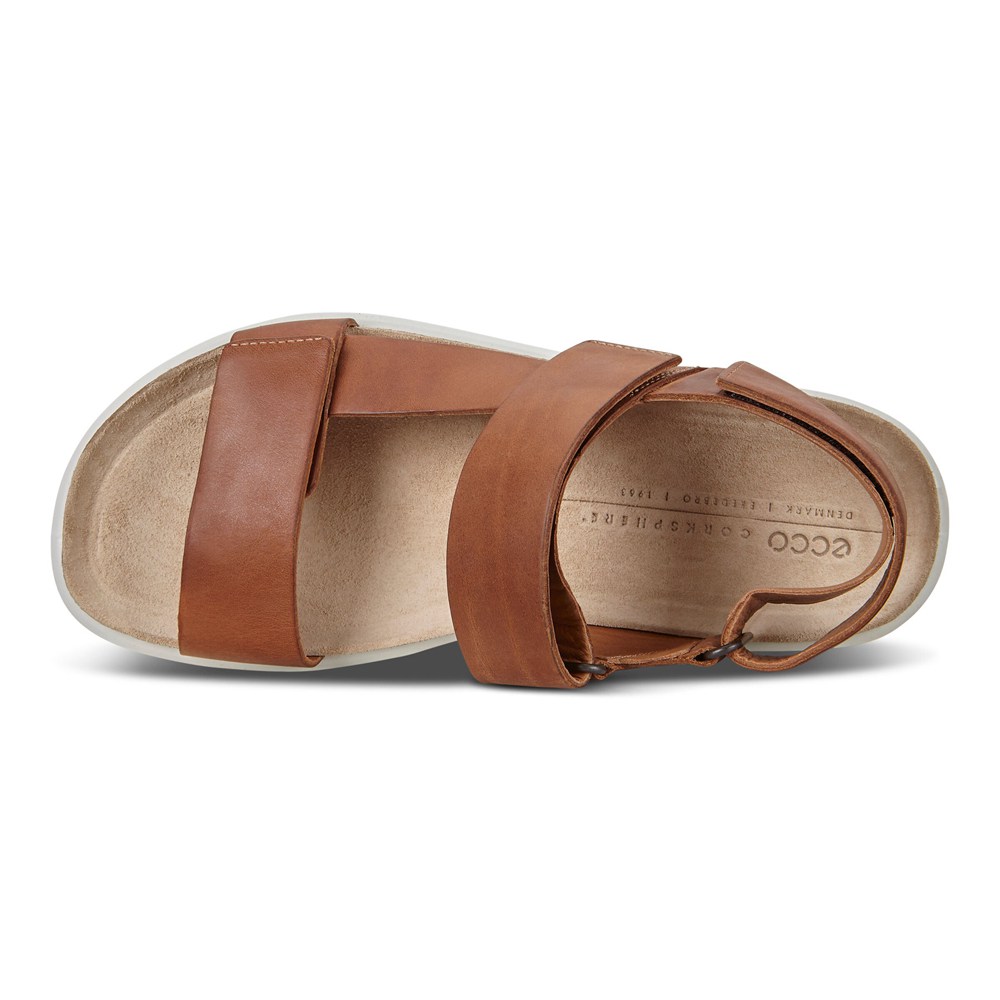 Sandalias Hombre - ECCO Corksphere Flat - Marrom - WOA468172